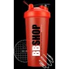 BBSHOP шейкер красный с сеточкой и венчиком (600мл)